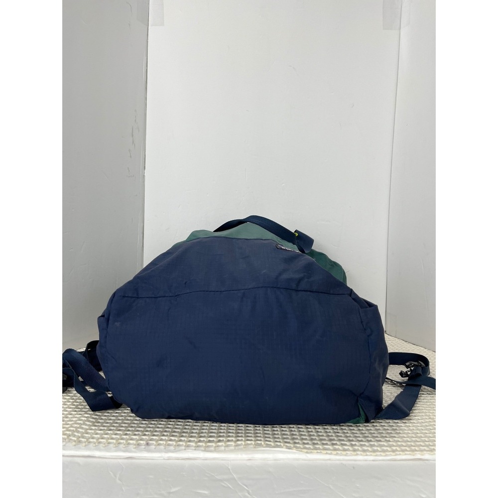 Patagonia Lightweight Travel Tote Green Blue Convertible Backpack - Picture 4 of 15